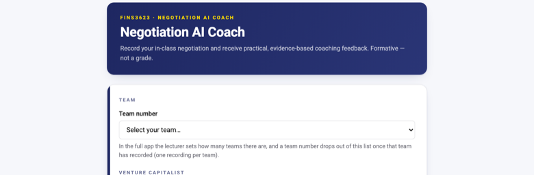 Negotiation AI Coach